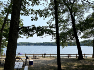 View of Duck Lake from the operating station.